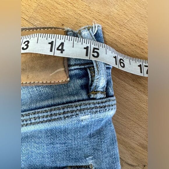 Purple Ripped Distressed Paint Spatter Skinny Jeans- Size 33" x 32" - Picture 15 of 16